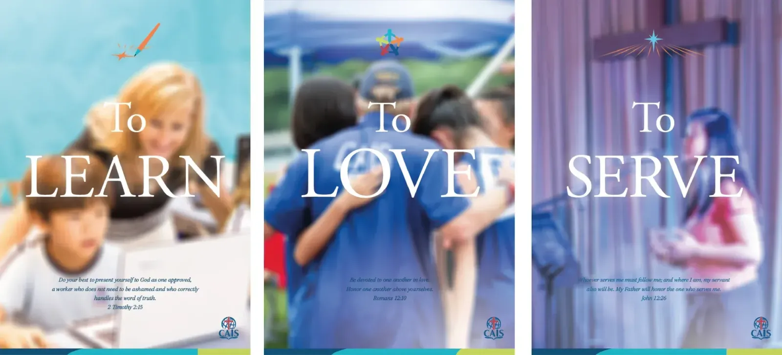 To Love, To Serve, To Learn posters